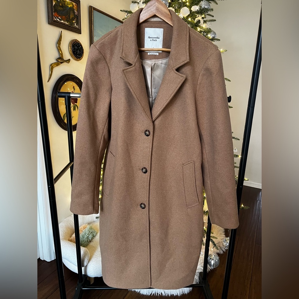 Abercrombie Camel Dad Coat